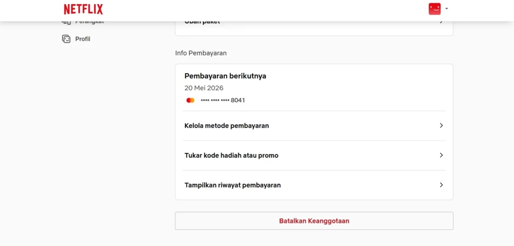 Batalkan Berlangganan Keanggotaan Netflix
