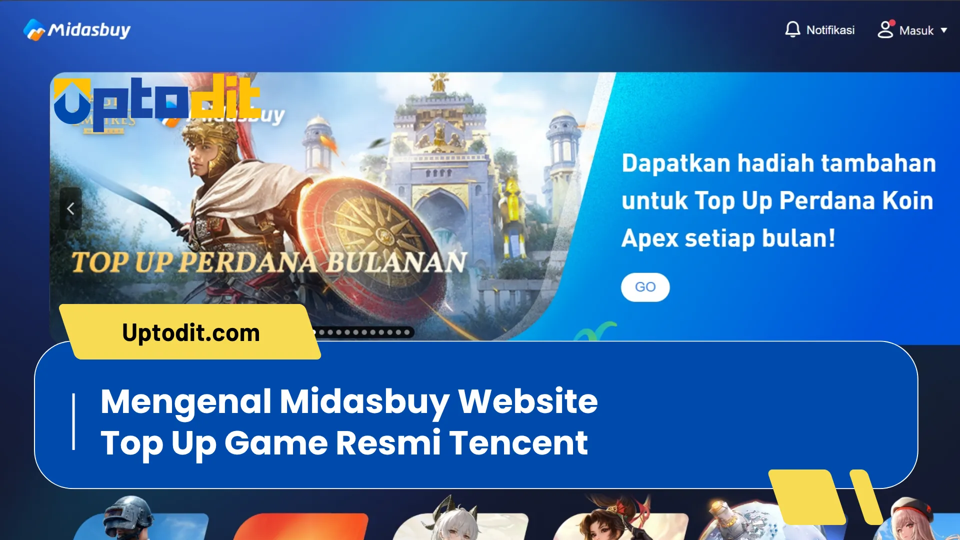 Mengenal Midasbuy Website Top Up Game Resmi Tencent